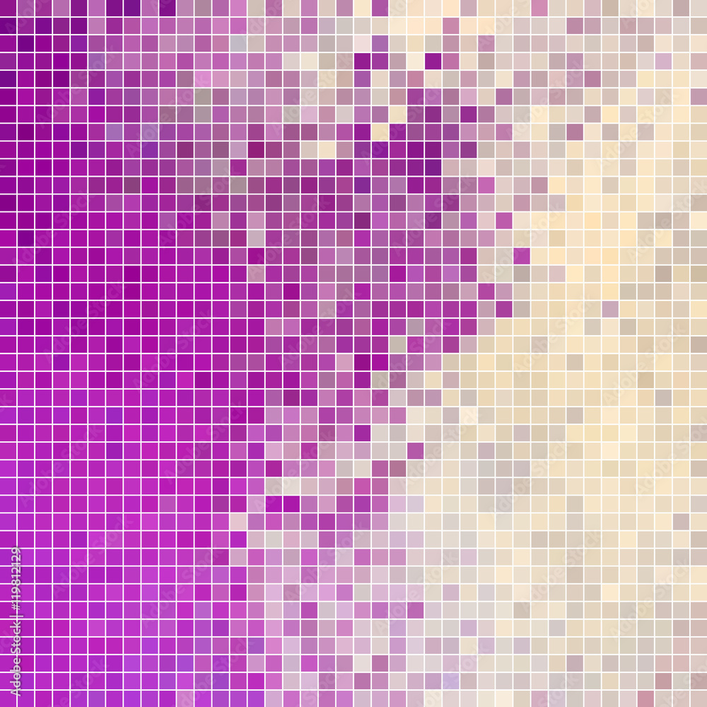 abstract vector square pixel mosaic background