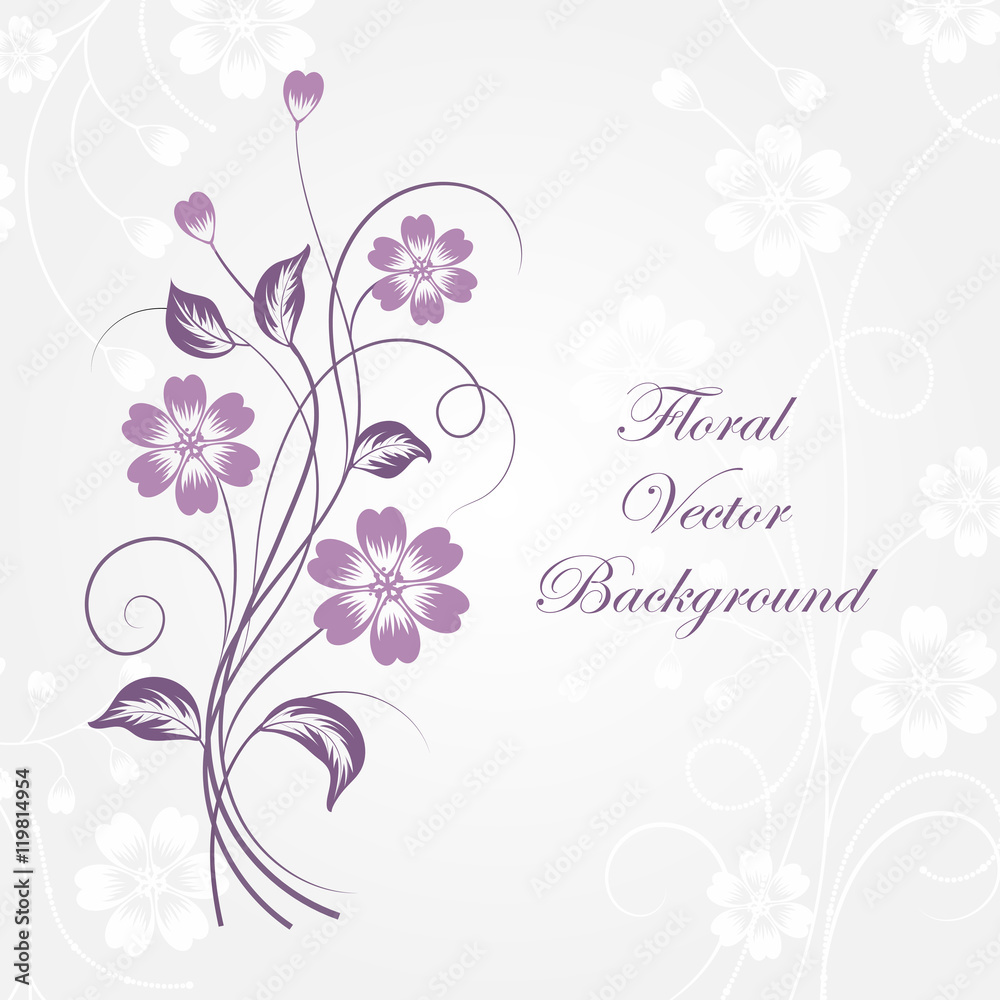 Simple floral background Simple floral background