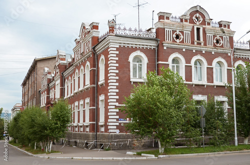 Chita, RU - July 20 2014: Commercial apartment of Bergut family, was built in 1907