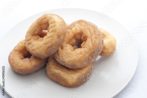 Homemade ring doughnuts
