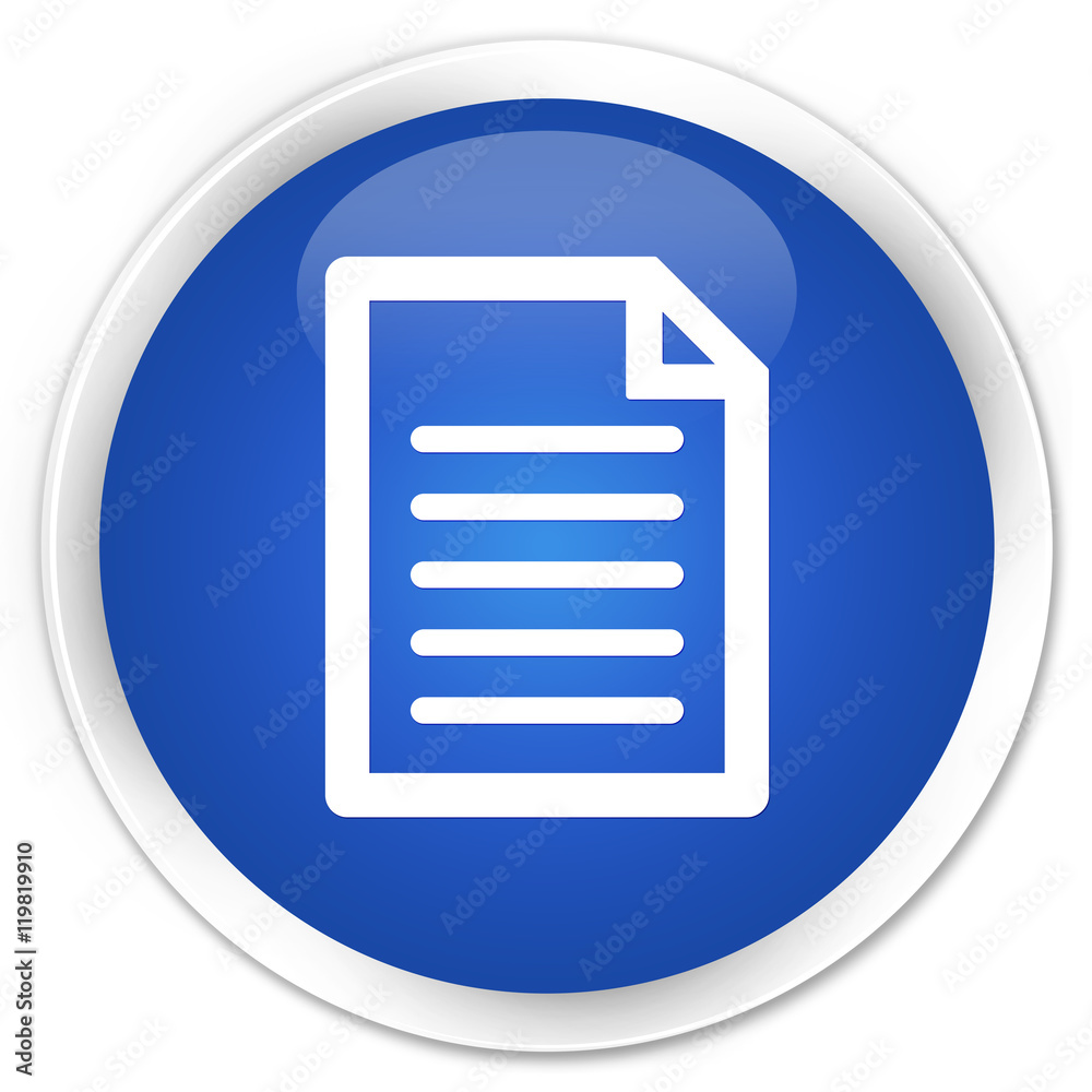Page icon blue glossy round button Page icon blue glossy round button