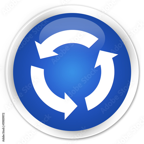 Free Download Refresh icon blue glossy round button - GFXLoad