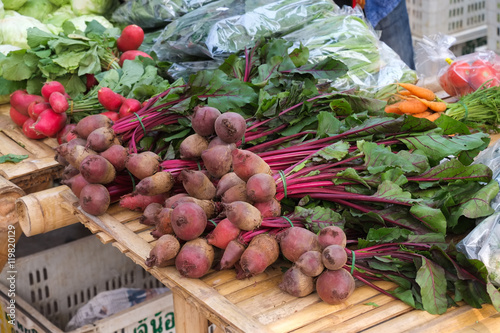 Organic Radishes, root beat.
