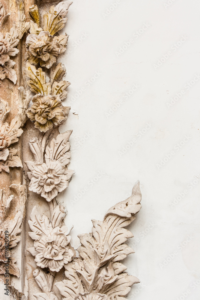 Traditional Thai style sculpture pattern