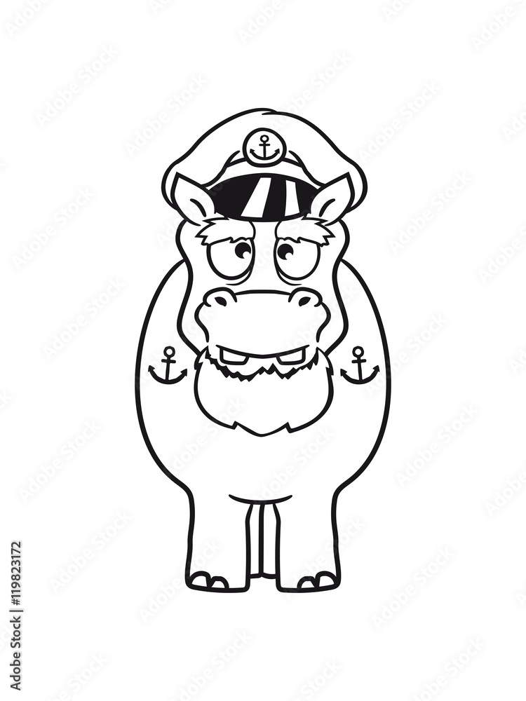seaman captain boat ship deck cap anchor sailing dick funny comic cartoon sweet little cute baby hippo happy child seaman captain boat ship deck cap anchor sailing dick funny comic cartoon sweet little cute baby hippo happy child