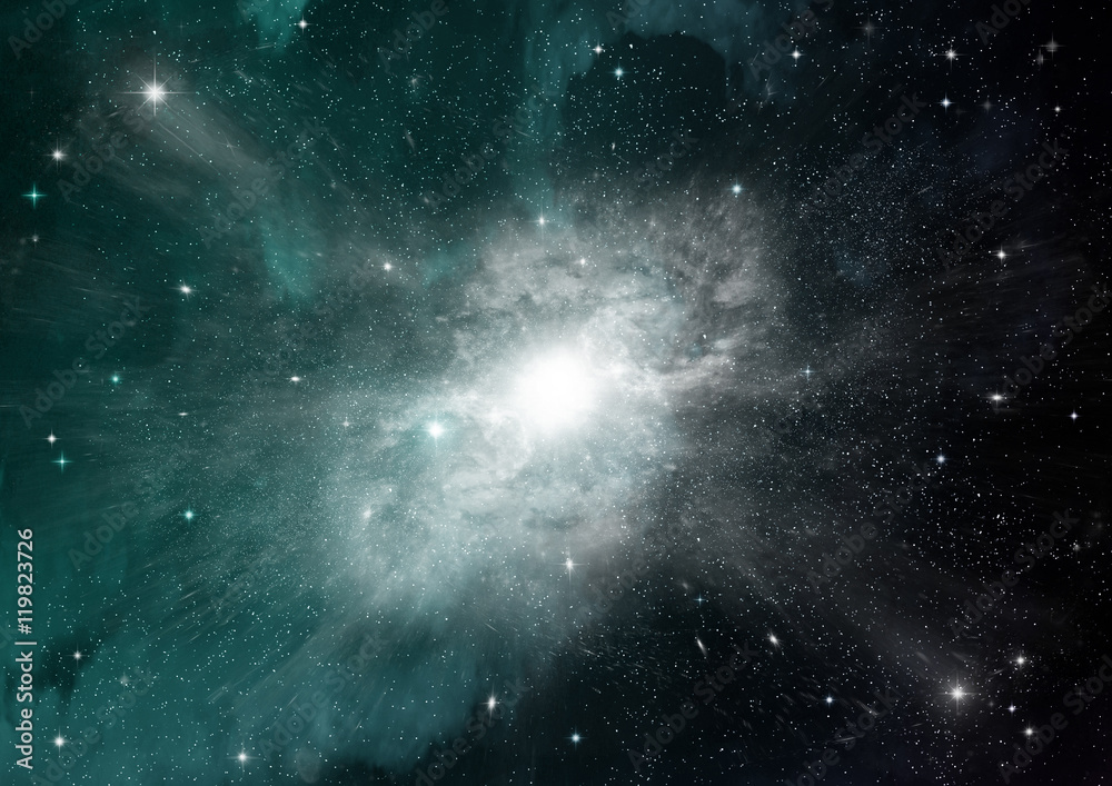 Naklejka premium galaxy in a free space