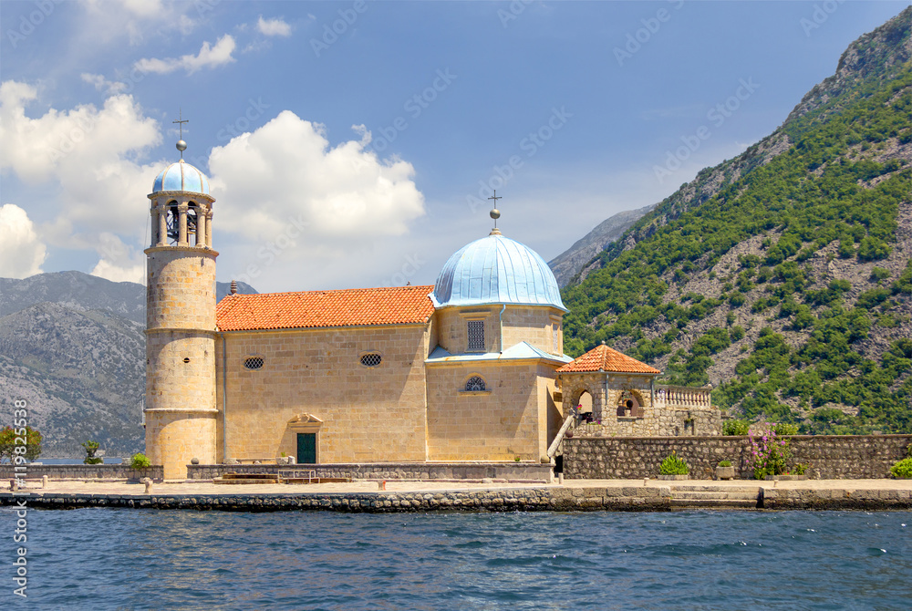 Church Our Lady of the Rocks. Perast. Montenegro.