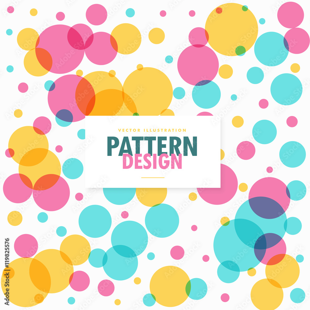 colorful circles dots pattern background