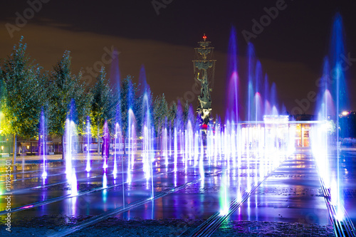 The dry fountain at Crimea embankment
