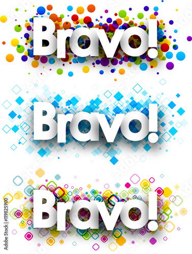 Bravo colour banners.