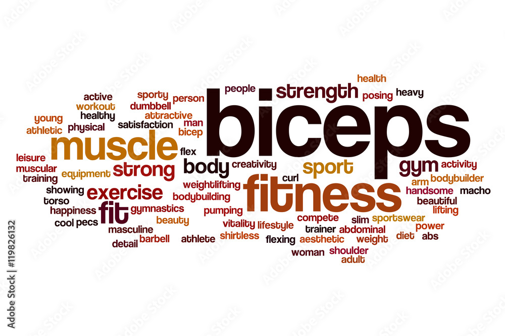 Biceps word cloud