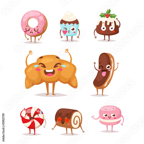 Sweet emotion vector character