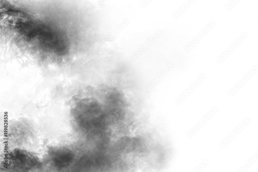 Fototapeta premium Smoke on white background