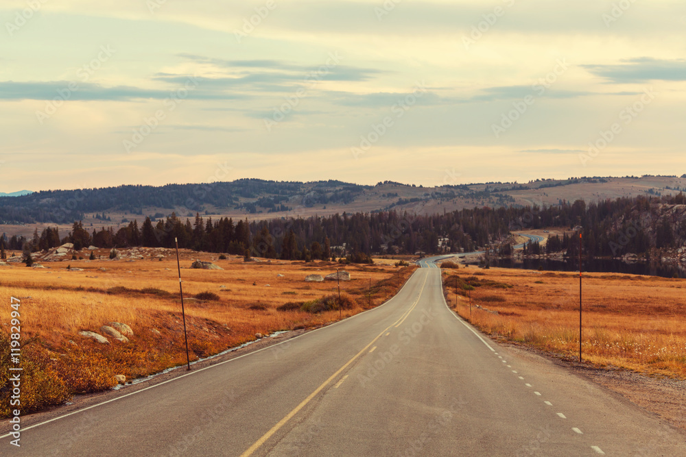 Autumn road Autumn road