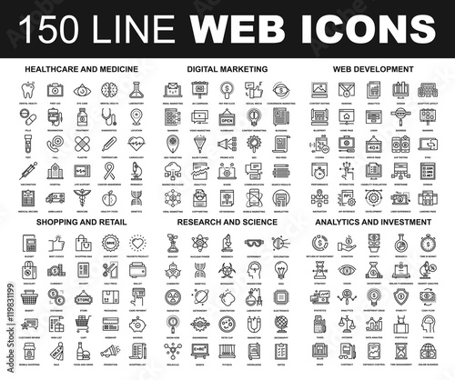 Line Web Icons