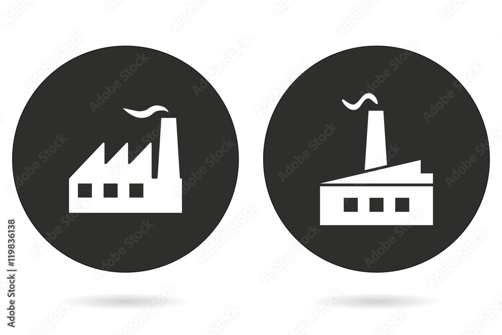 Factory vector icon. Factory vector icon.