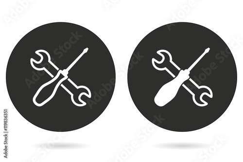 Screwdriver vector icon.