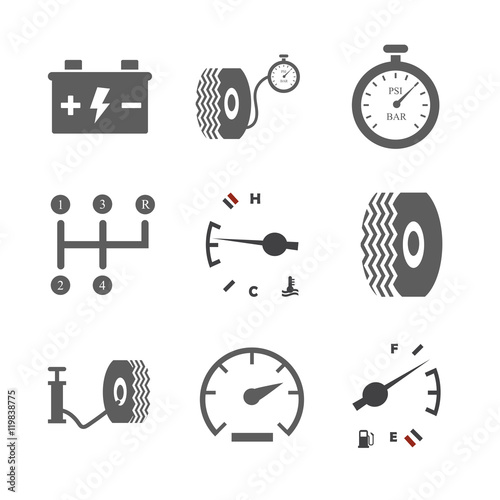 Car icon set
