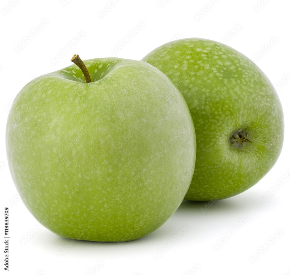 green apple isolated on white background cutout green apple isolated on white background cutout