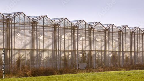 Greenhouse facade outside