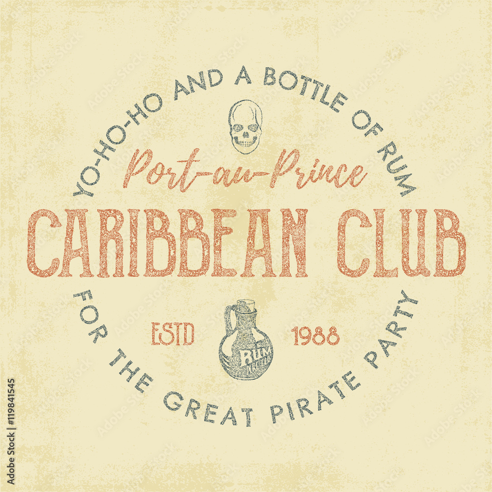 Pirate Rum Bottle Labels