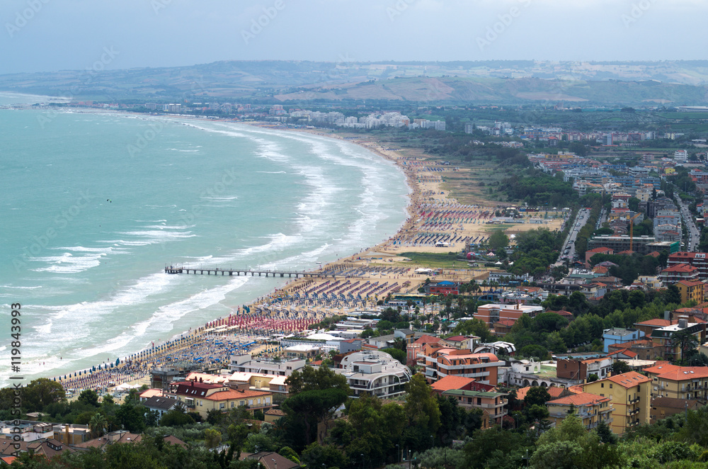 Naklejka premium Vasto. Abruzzo. Italy. Panoramic landscape