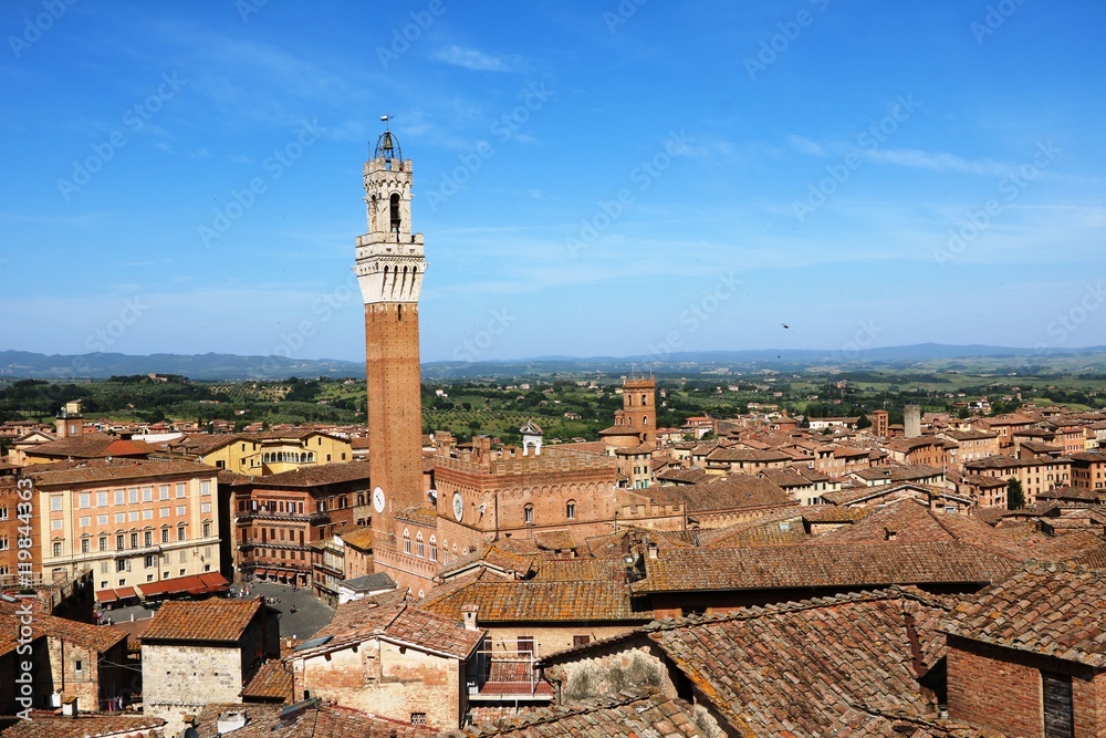 The Tower of Siena, Tuscany Italy