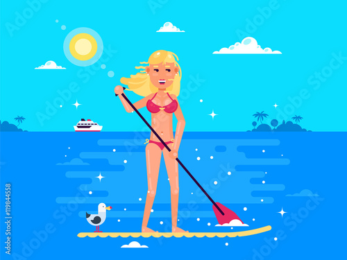 Girl-Standup-Paddle