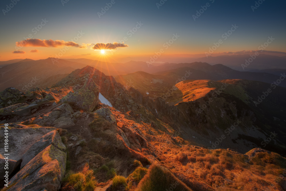 Sunset in Low Tatras