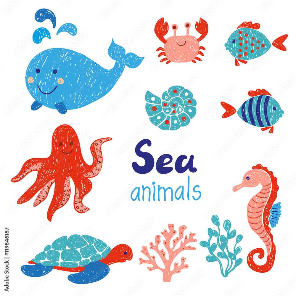 Sea Creature Coloring Page Printable