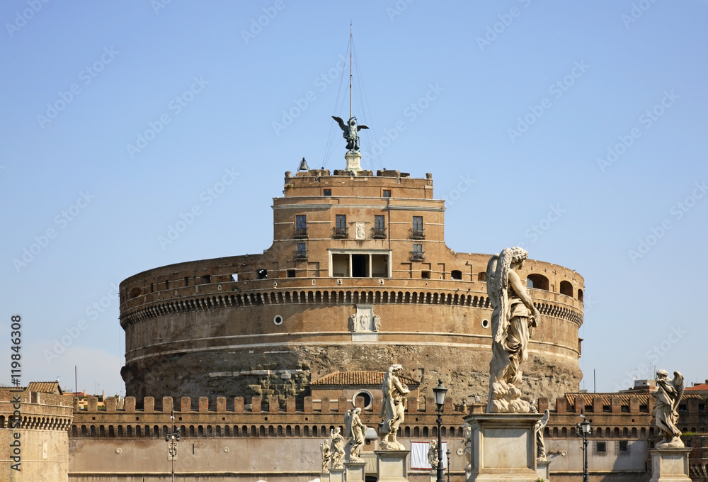 Mausoleum of Hadrian - Castel Sant Angelo in Rome. Italy