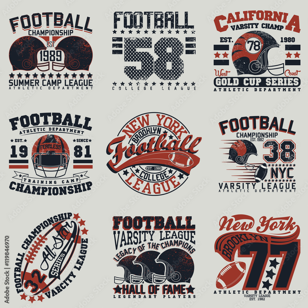 set of tee shirt print designs