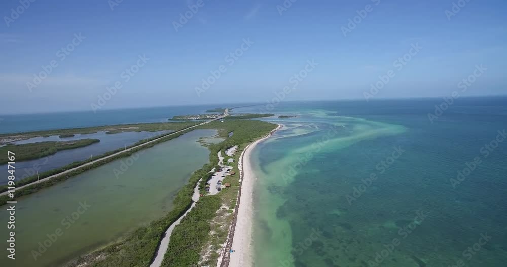 Aerial view of state park Bahia Honda. Florida. Keys Islands. Aerial view of state park Bahia Honda. Florida. Keys Islands.