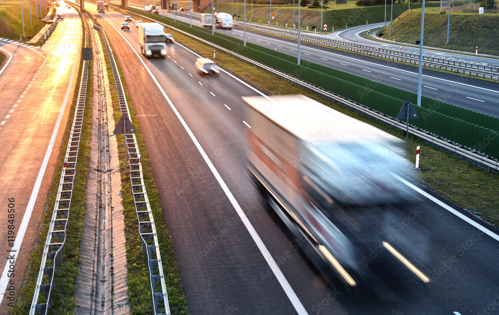 Four lane controlled-access highway in Poland