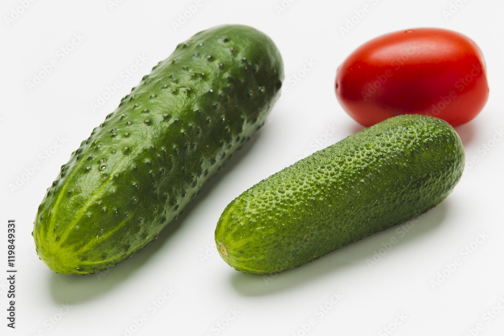 Fresh vegetables on a white background Fresh vegetables on a white background