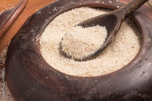 Farinha de Mandioca. Manioc. Cassava flour. Farofa