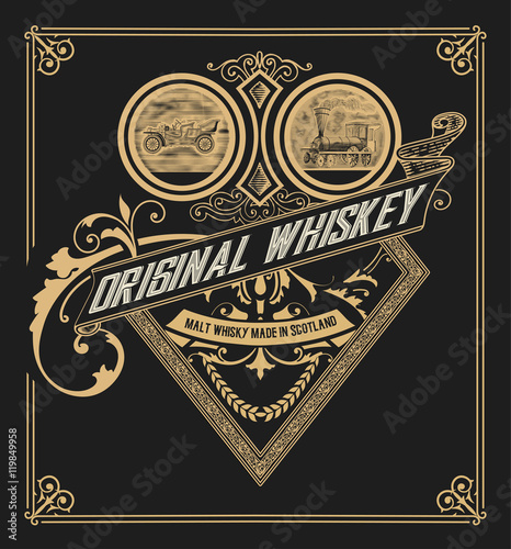 Old Whiskey Label