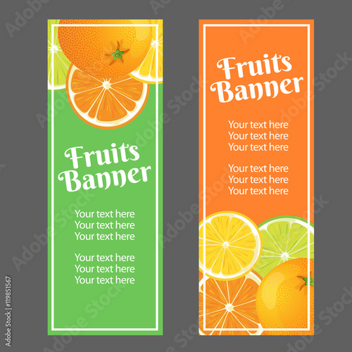 citrus vertical banner