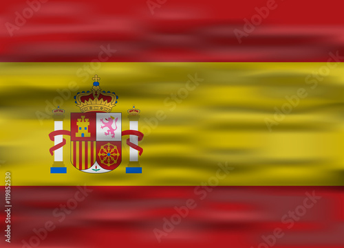 realistic flag spain