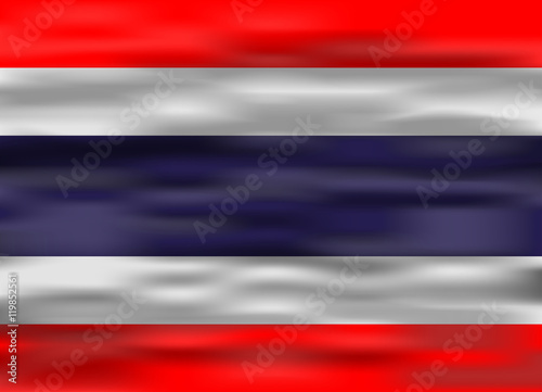 realistic flag thailand