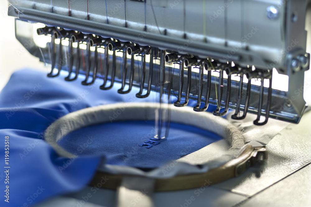 Fototapeta premium Sewing workshop - Big sewing workshop