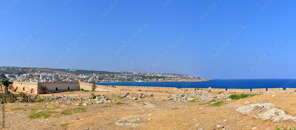 Fototapeta premium Rethymno Fortezza fortress panorama