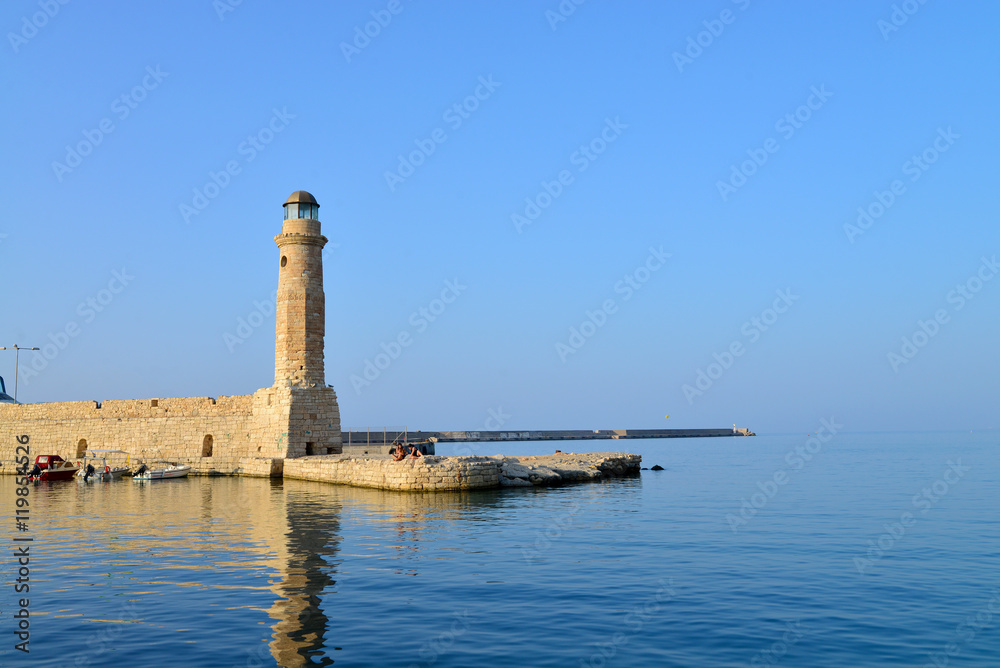 Rethymno lighthouse landmark