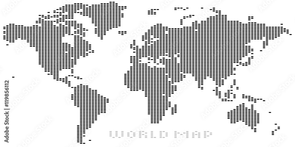 World Map - Positive Dot (8x3px)