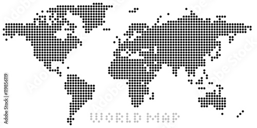 World Map - Positive Dot (8x8px)
