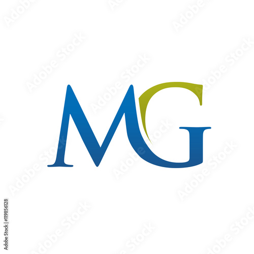 elegant letter MG logo concept, MG letter, MG symbol
