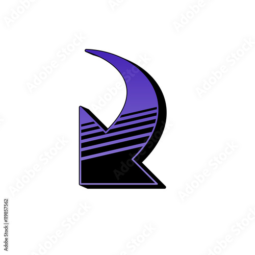 ikona retro lata 80 wektor