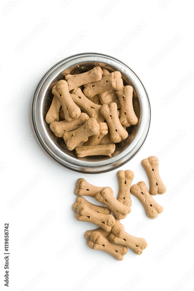 Fototapeta premium Dog food shaped like bones.