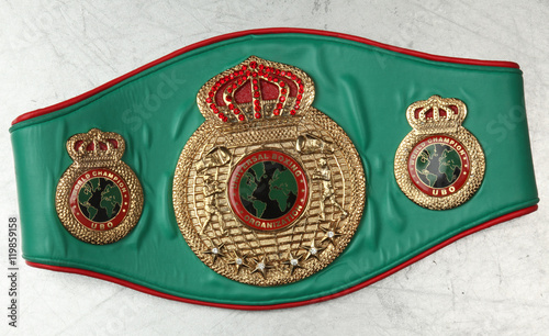 World Belt Boxing champion. Universal boxing organization.