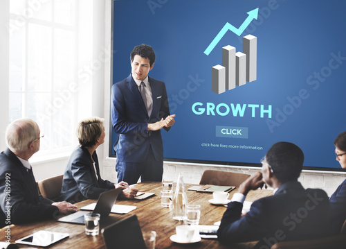 Grwoth Business Launch Success Improvement Concept photo